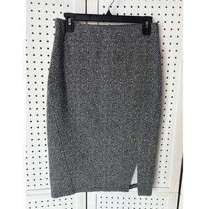 Women's S Philosophy Republic Clothing Pencil Knee Skirt Black & White‎ Stretch